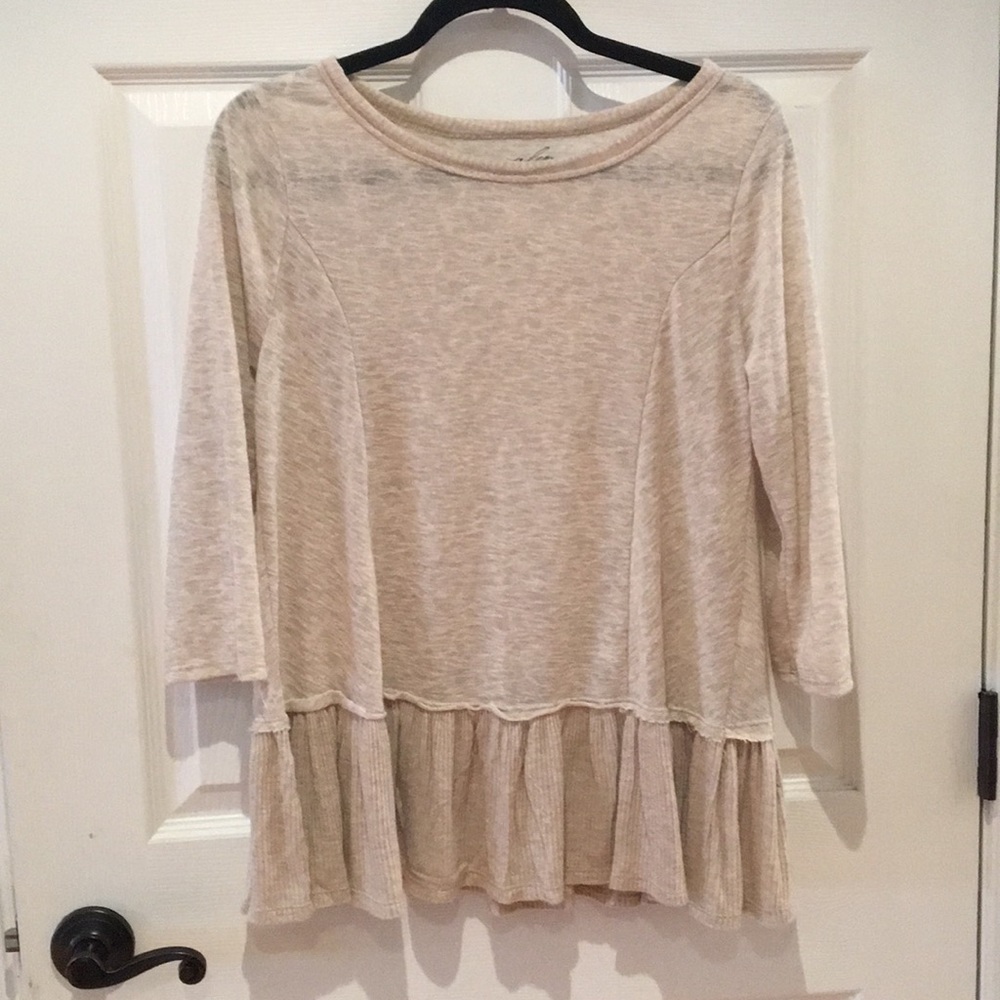 Cream Flowy Top